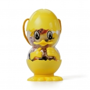 Zestaw do zabawy, modelina (12 szt.), etui w kszta�cie kurczaka z r�czk� do noszenia, wa�ek, oraz foremki w kszta�cie banana i ananasa (V7601-08)