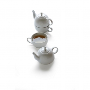 Zestaw do herbaty w pude�ku, ceramiczny czajnik i fili�anka do herbaty 350 ml (V5471-02)