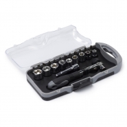 Zestaw �rubokr�t�w w czarno-srebrnym etui (V5761-03)