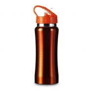 Bidon, butelka ze stali nierdzewnej 600 ml z plastikowym, metalicznym wykończeniem (V4656-07) Bidon, butelka ze stali nierdzewnej 600 ml z plastikowym, metalicznym wykończeniem (V4656-07)