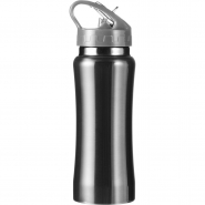 Bidon, butelka ze stali nierdzewnej 600 ml z plastikowym, metalicznym wykończeniem (V4656-32) Bidon, butelka ze stali nierdzewnej 600 ml z plastikowym, metalicznym wykończeniem (V4656-32)