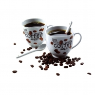 Zestaw 2 kubk�w 150 ml z �y�eczkami, pakowane w ozdobnym pude�ku (V5240-00)